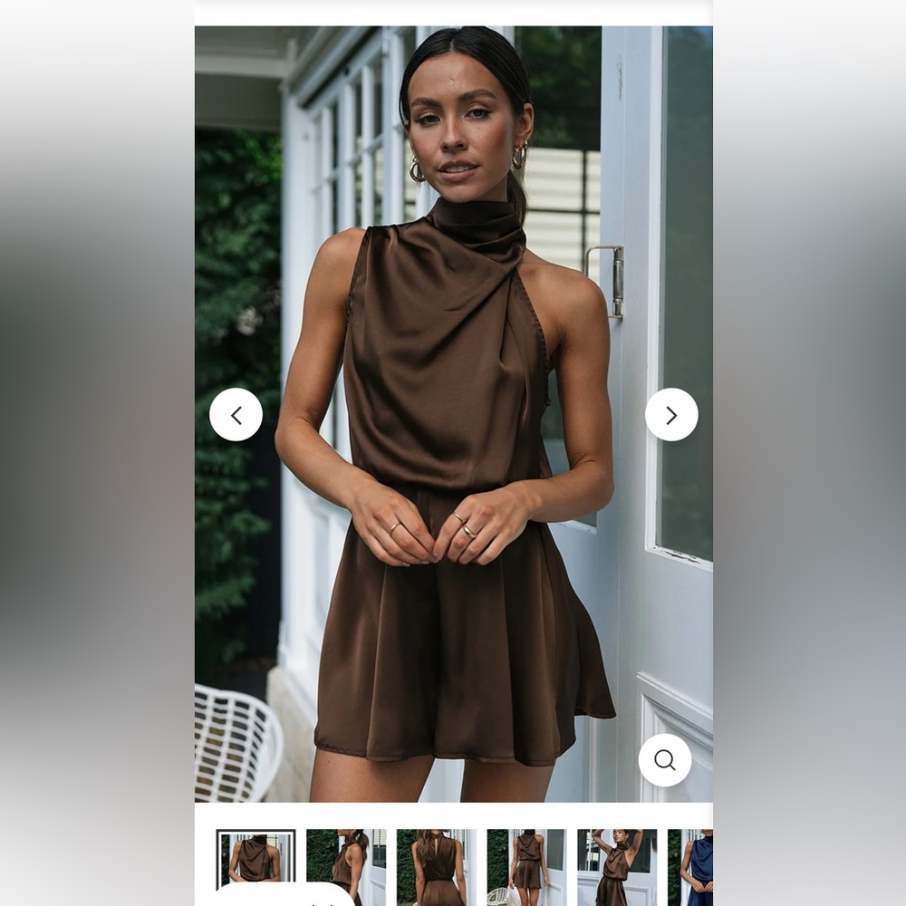 Brown romper